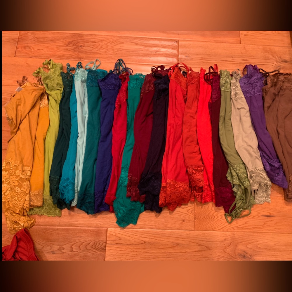 Lace tank tops